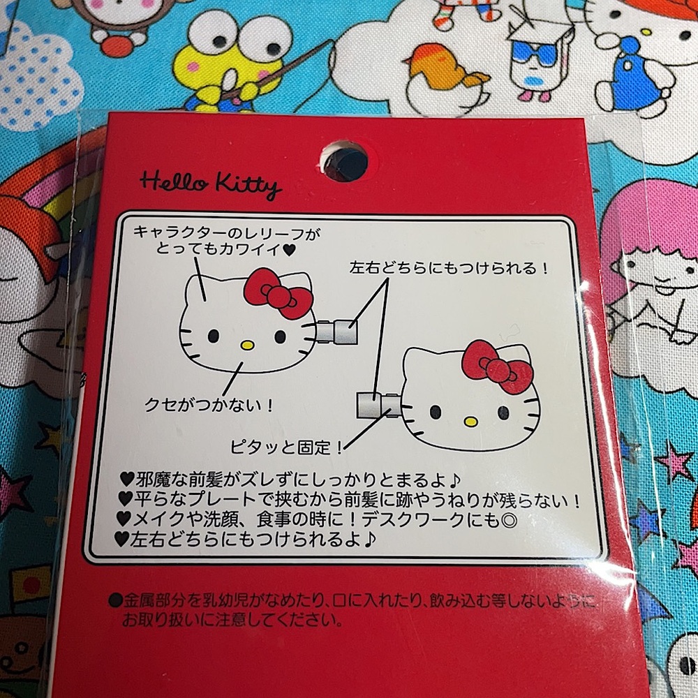 Hello Kitty Red Bow Clips - Picture 4 of 4